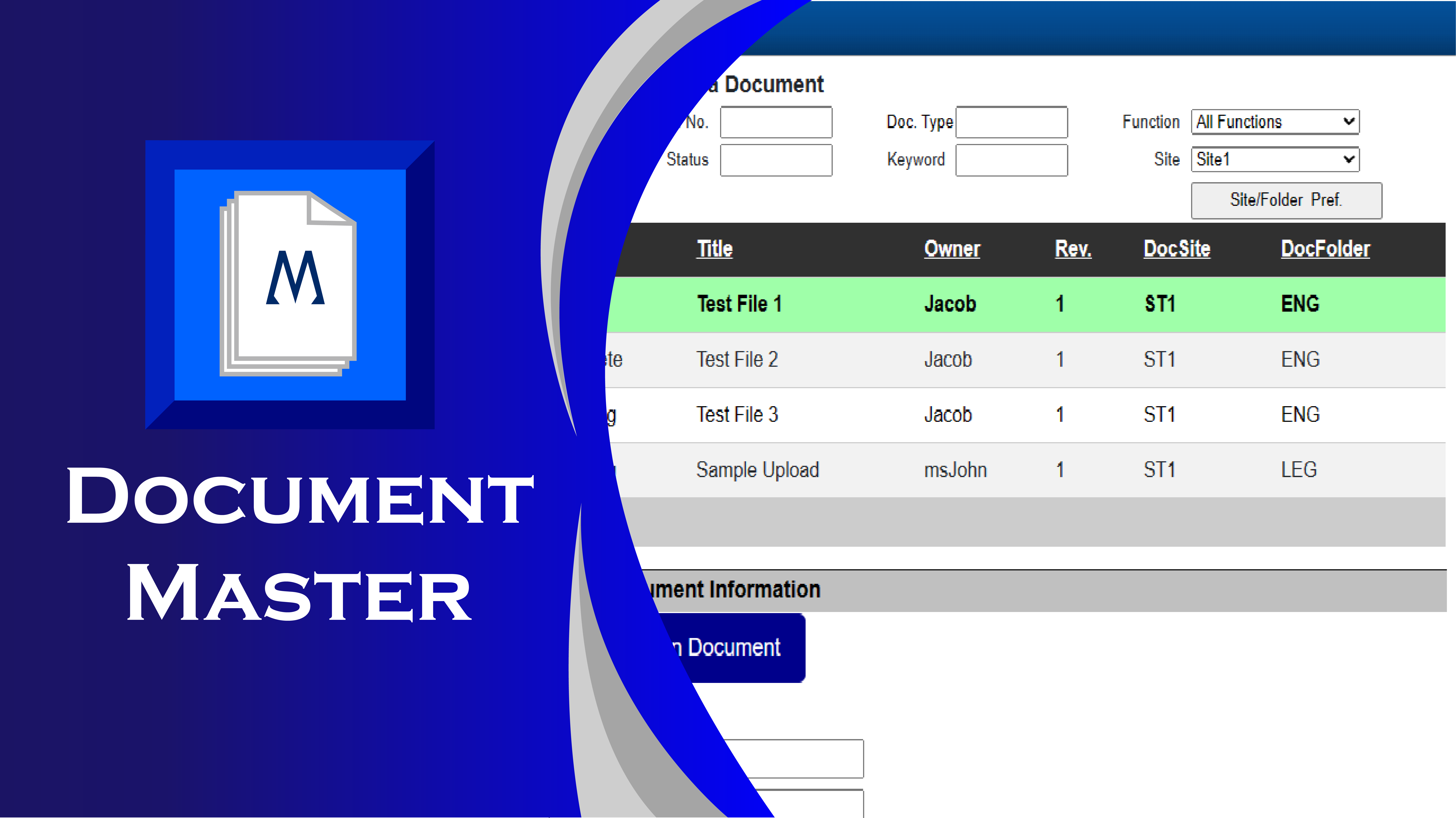 Document Master Card